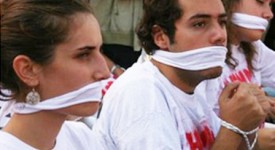 Giornalisti in sciopero contro la legge Bavaglio