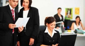 Workgroup interacting in a work environment