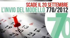 Dichiarazione redditi 2012: scadenza Modello 770/2012 